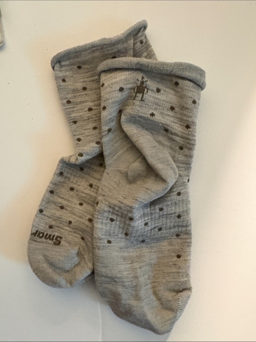 Smartwool Unisex Everyday Dot Ankle Socks With Zero Cushion Ash Color Size Small - Picture 4 of 6